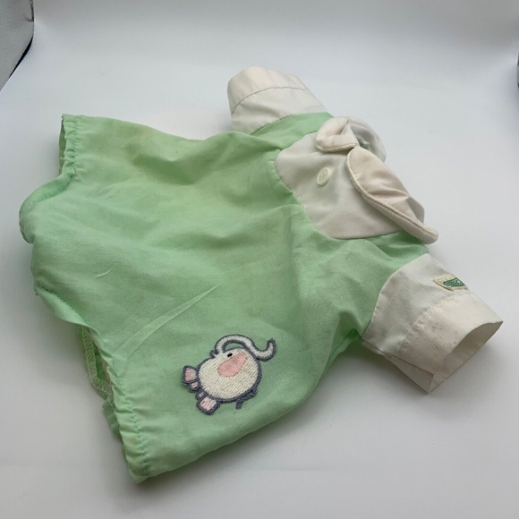 Vintage Cabbage Patch Kids Original Elephant Embroidered Collared Outfit - Picture 7 of 16